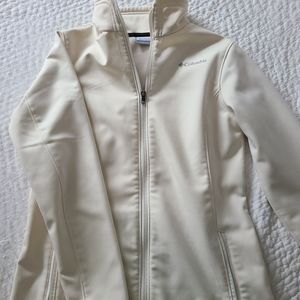 Columbia white fall jacket, size Small